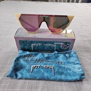 Pit Viper The Passion Shrowroom Sunglasses Mirror Pink Lens Brand New